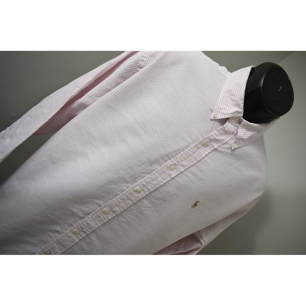 VTG Polo Ralph Lauren Dress Shirt Striped Long Sleeve Mens Size 16.5-33 Large - Picture 4 of 9